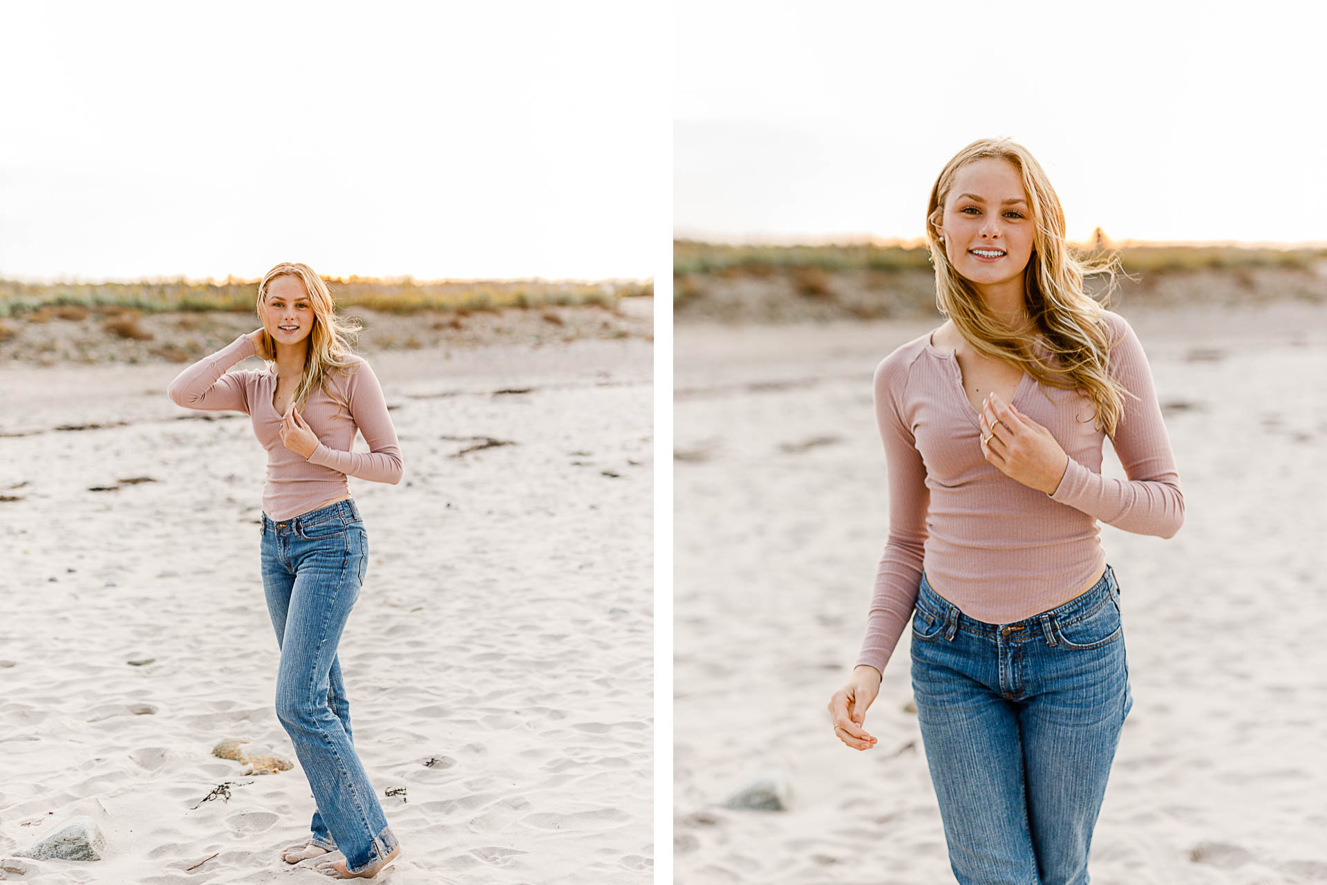 Photos by Plymouth Senior Portrait Photographer Christina Runnals | Girl sitting in the sand