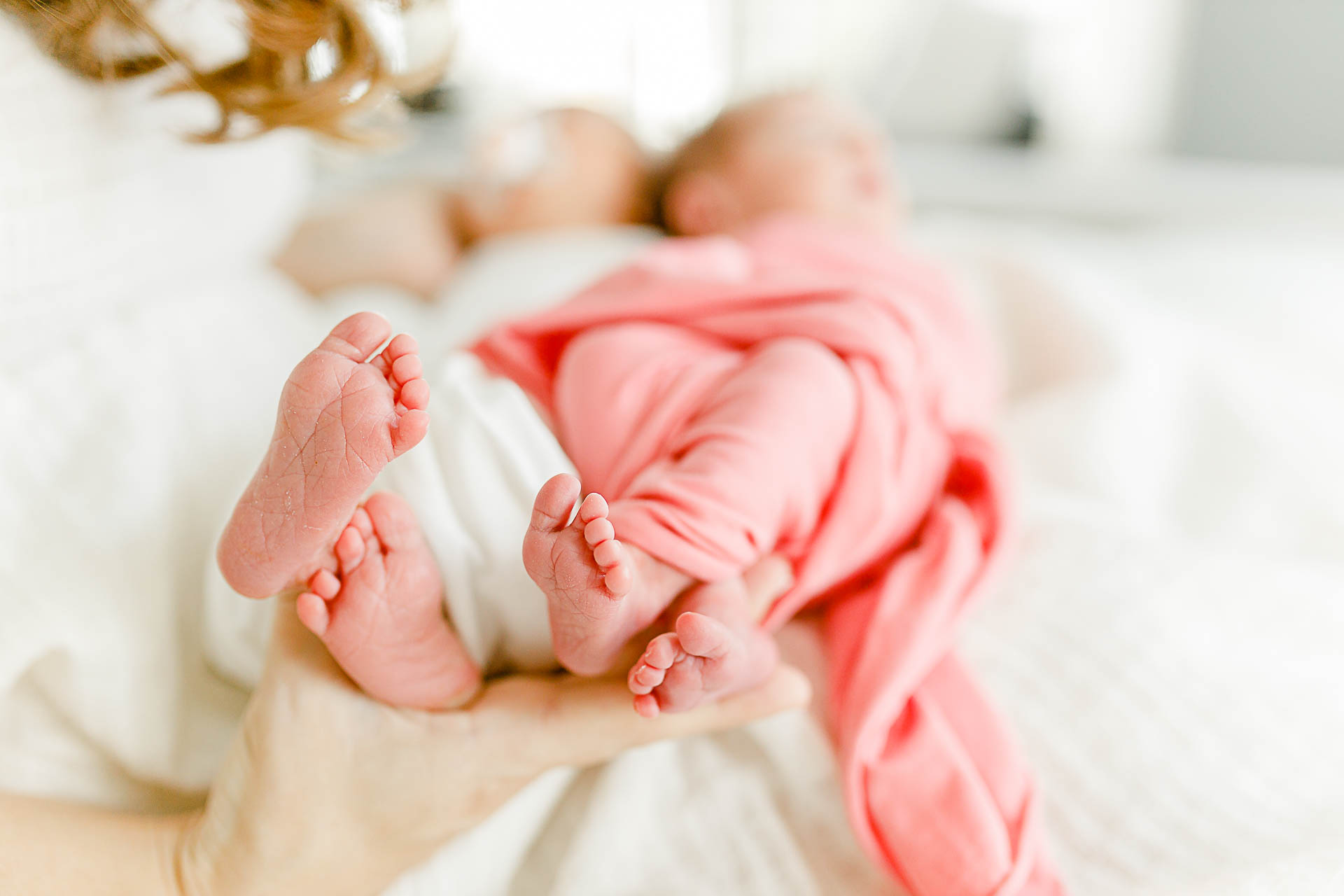 Photo by Hingham newborn photographer Christina Runnals | Twin newborn pictures