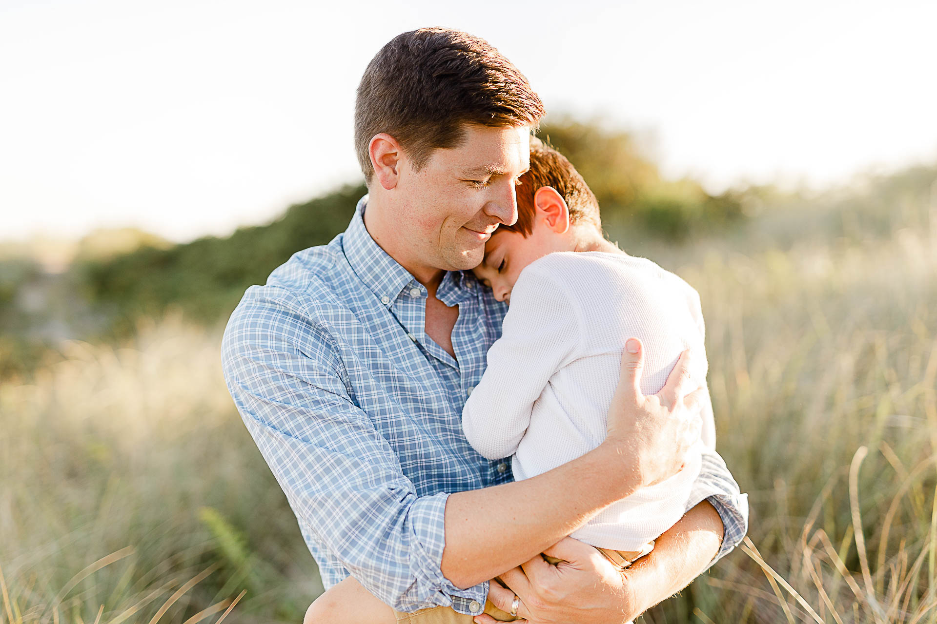 Watch Hill Family Portraits by Christina Runnals Photography | Dad with his son