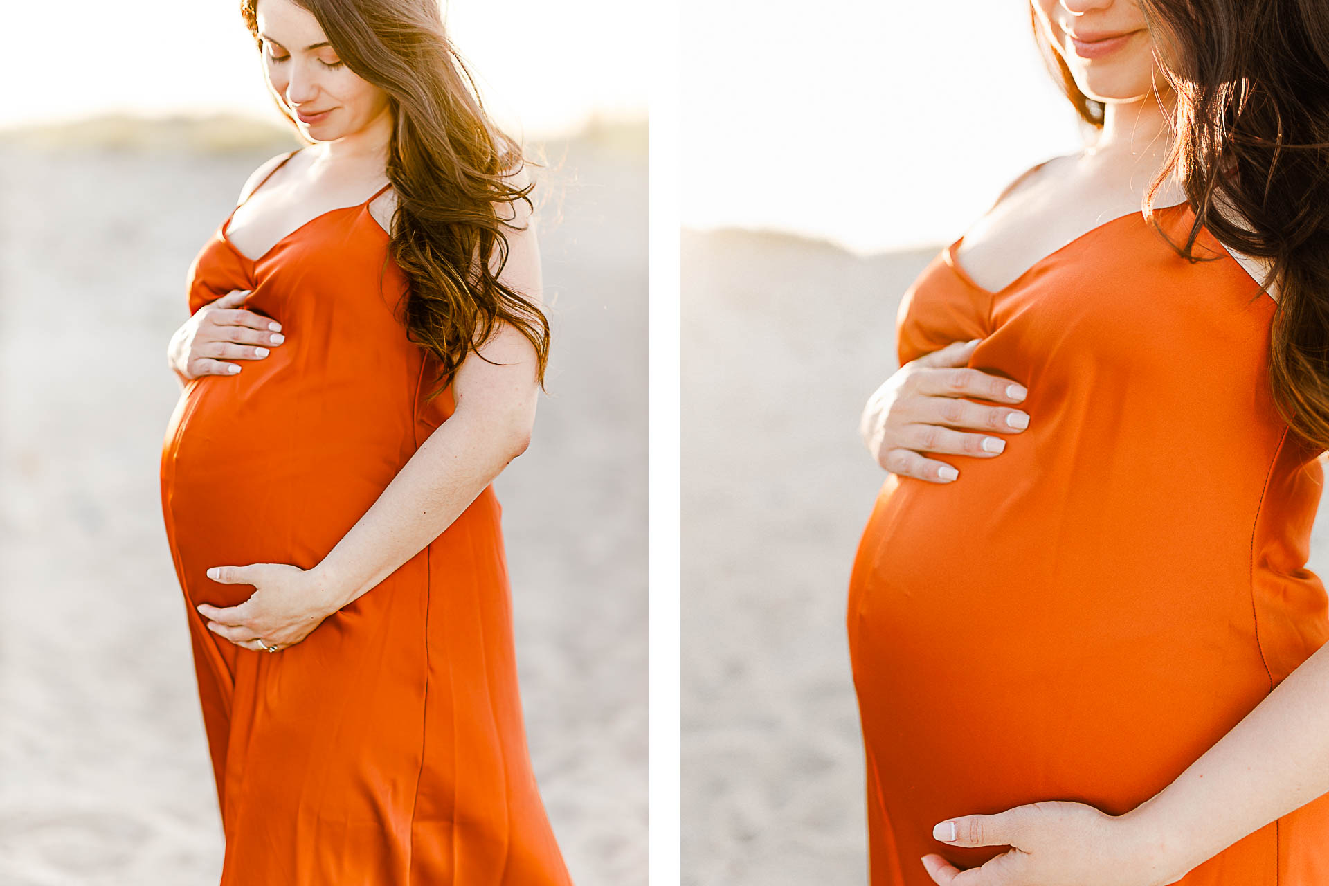 Photos by Norwell Maternity Photographer Christina Runnals | Maternity portraits on the beach