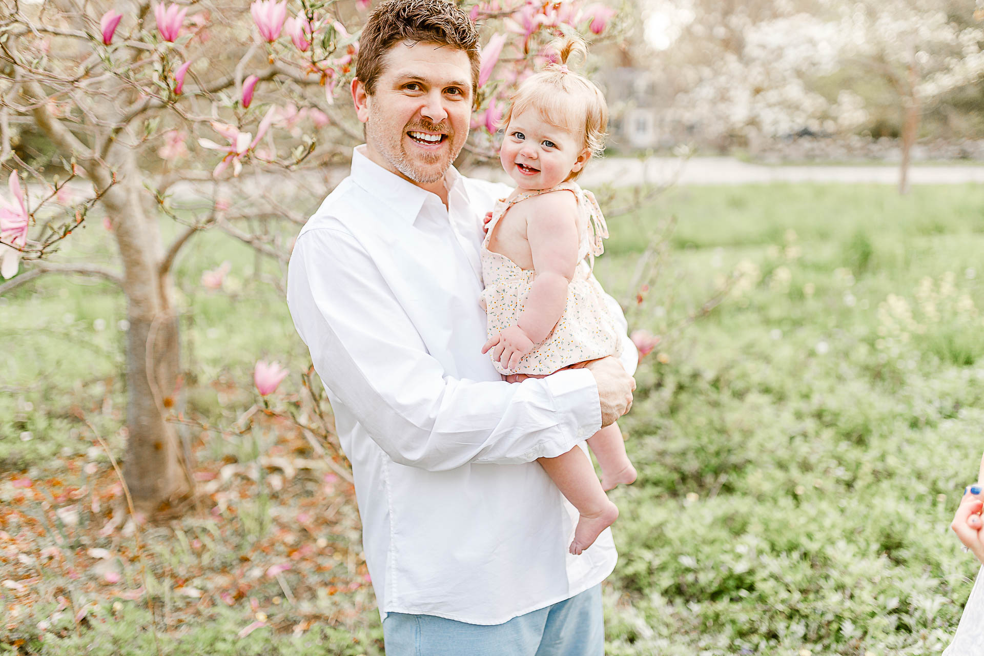 Photo by Kingston Massachusetts Photographer Christina Runnals Photography | Father holding baby daughter