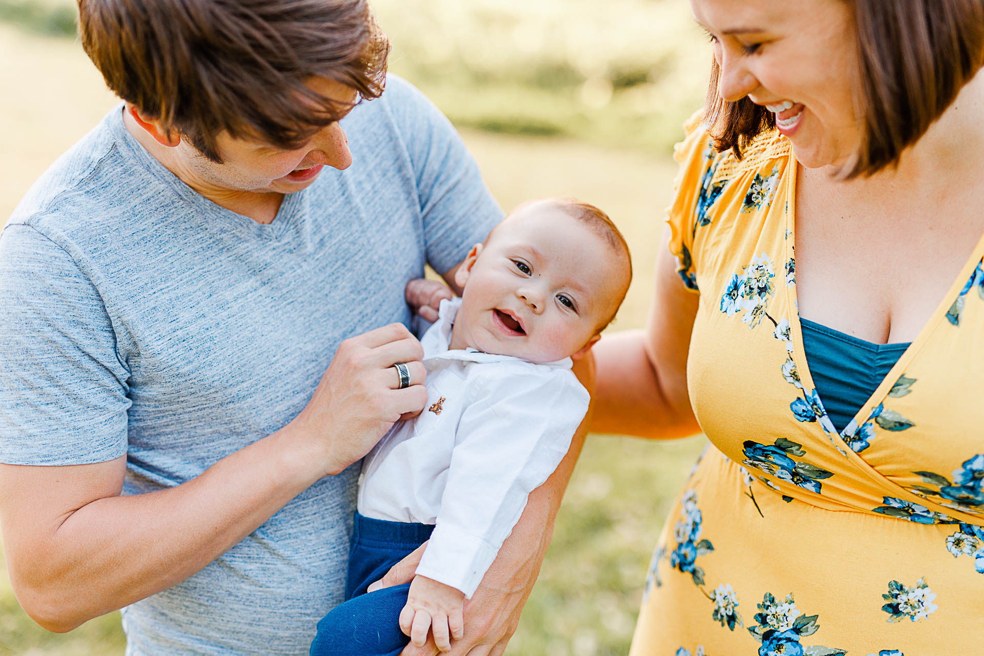 Photo by Cambridge family photographer Christina Runnals | Family with baby boy
