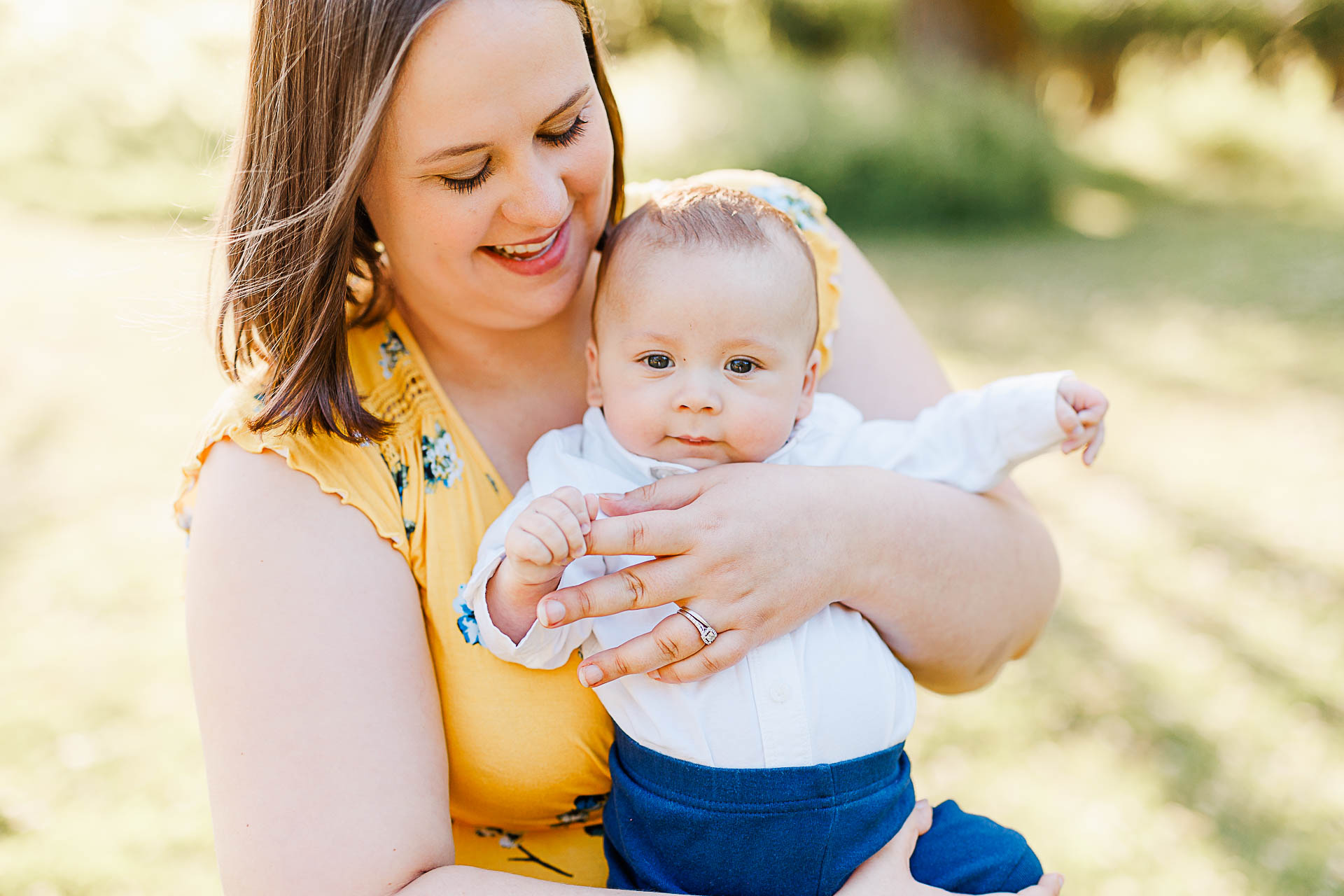 Photo by Cambridge family photographer Christina Runnals | Mother with baby boy