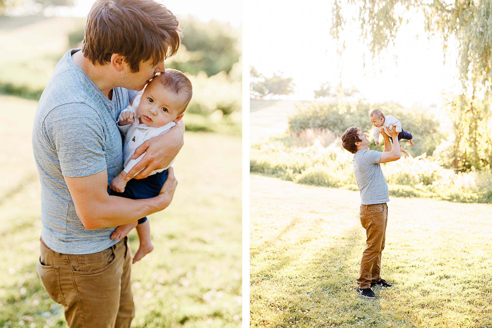 Photo by Cambridge family photographer Christina Runnals | Father with baby boy