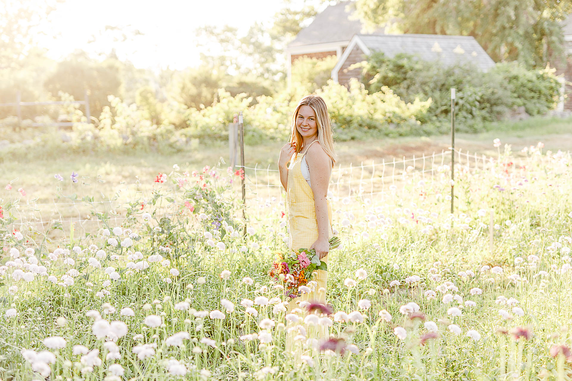Cross Street Flower Farm Senior Pictures by Christina Runnals Photography