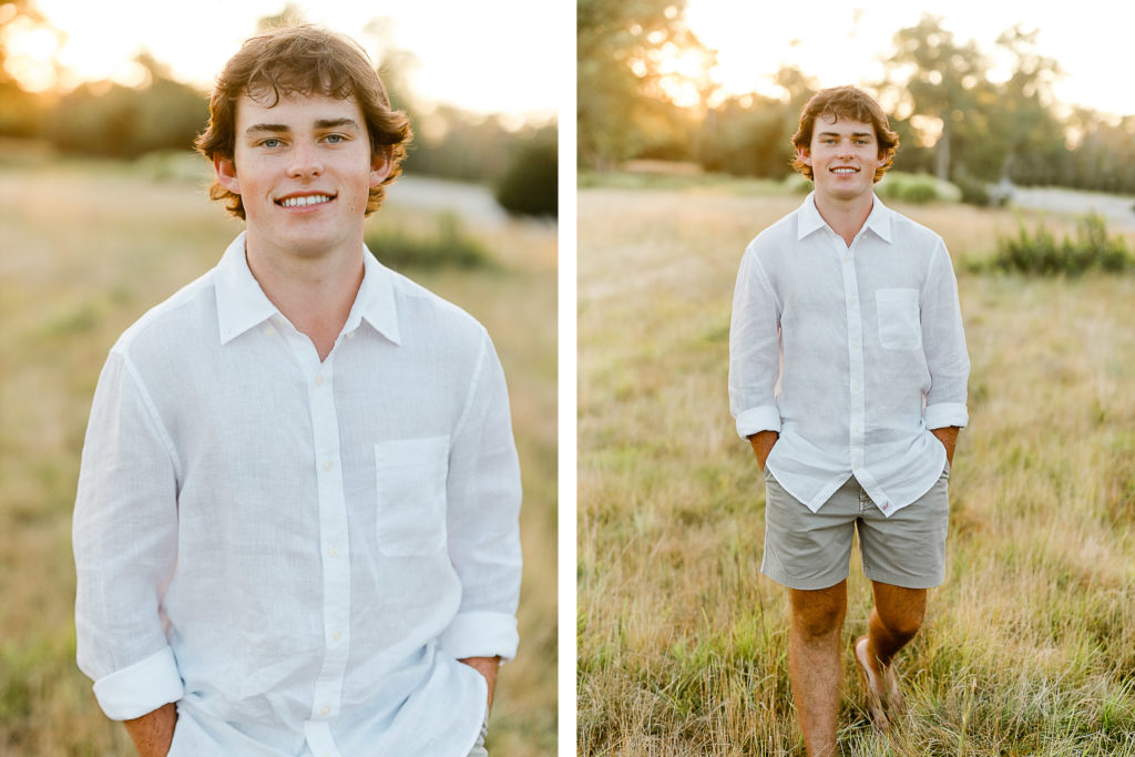 Plymouth Country Club golf course senior pictures by Christina Runnals Photography