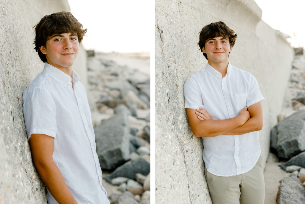 Ben Young senior portraits by Plymouth Massachusetts professional photographer Christina Runnals