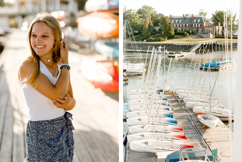 Gabrielle Henry's Cohasset Yacht Club Senior Pictures with Christina Runnals Photography | 