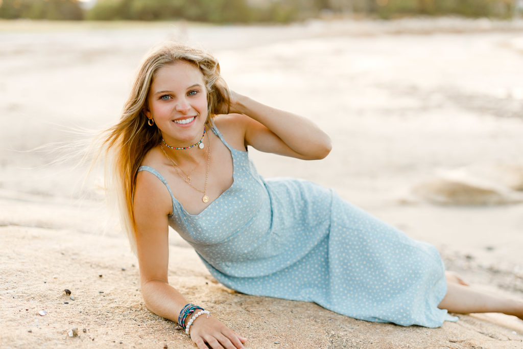 Gabrielle Henry's beach senior pictures with Christina Runnals Photography