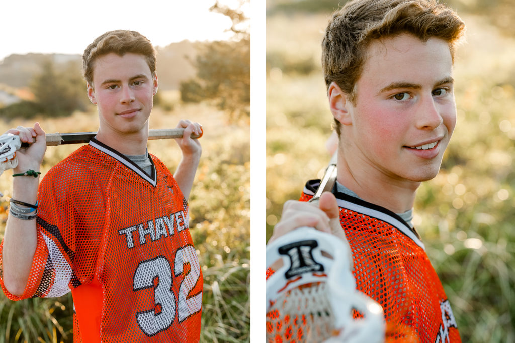 Jack Snyder lacrosse senior pictures by Cohasset Massachusetts Professional Photographer Christina Runnals