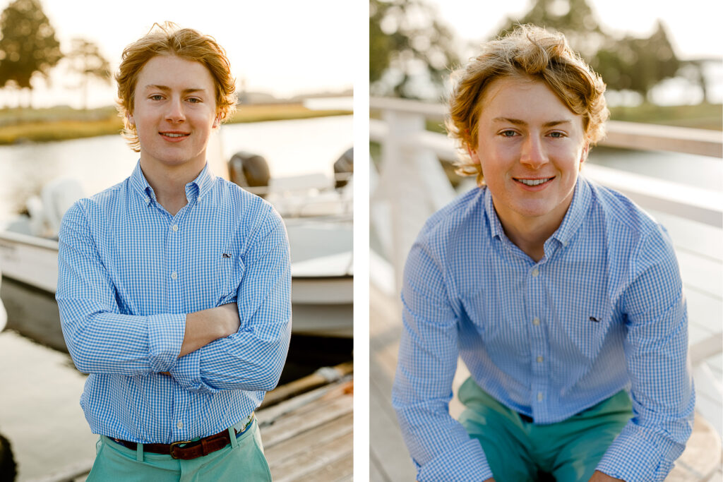 Thayer Bernier's sailboat senior pictures by Christina Runnals Photography