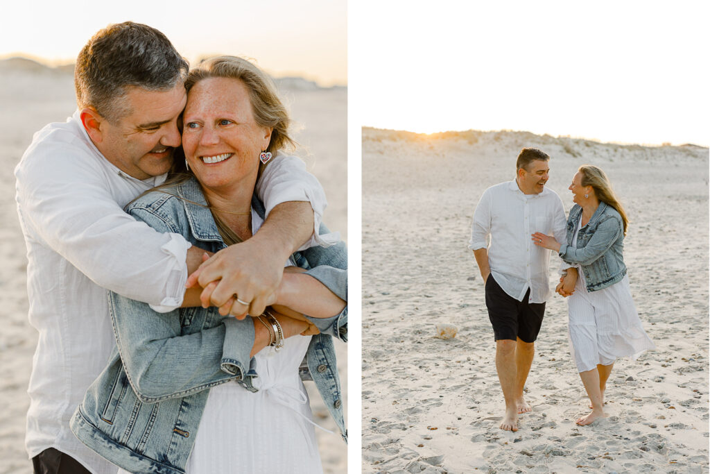 20th anniversary photoshoot at the beach in Plymouth Massachusetts