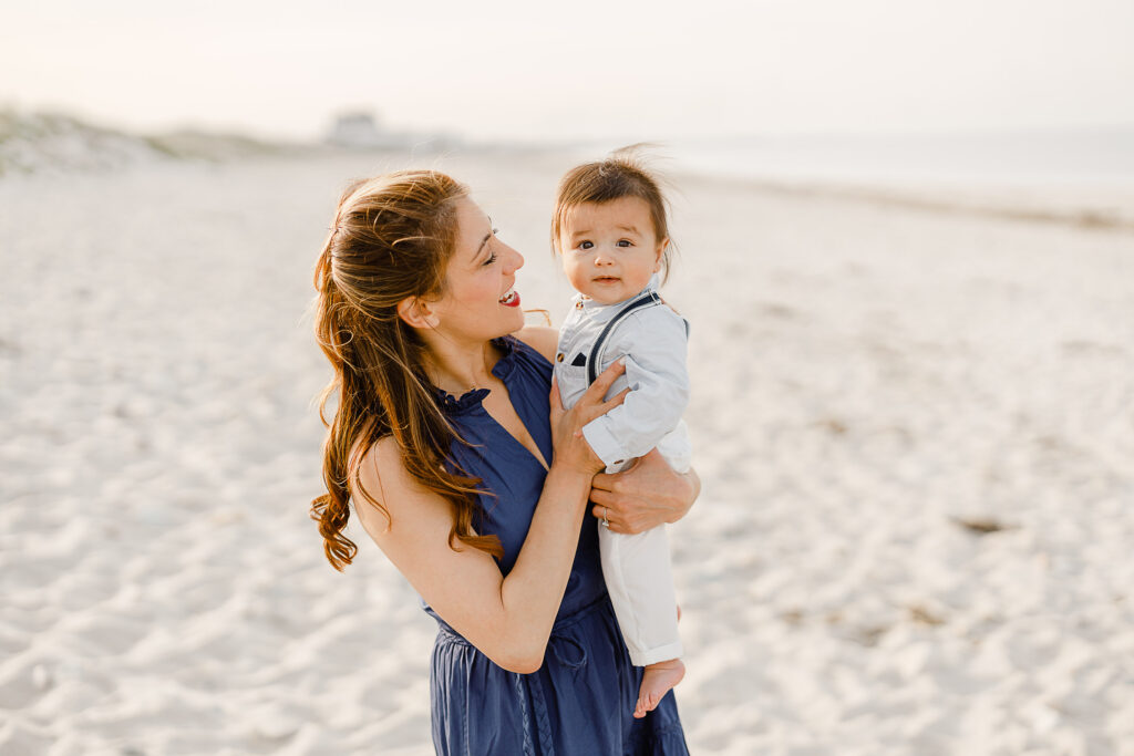 Beach family pictures by Christina Runnals, family photographer in Hingham Massachusetts