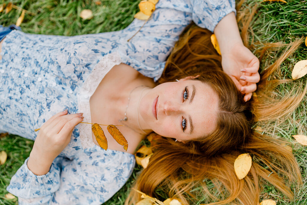 Autumn fields abound in New England if you are looking for incredible locations for senior photos in Massachusetts | Christina Runnals Photography