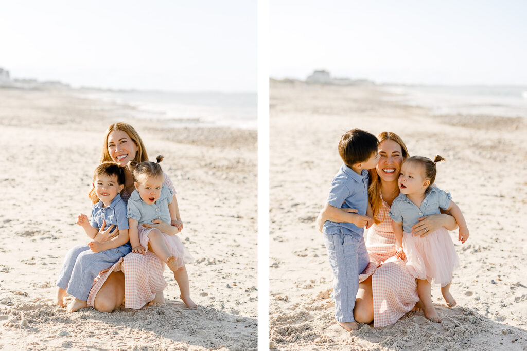 Light and bright family pictures taken by Christina Runnals, family photographer in Cohasset Massachusetts