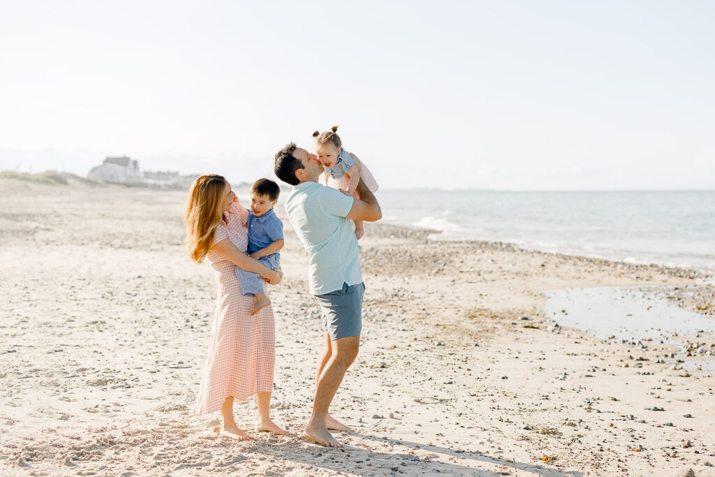 Light and bright family pictures taken by Christina Runnals, family photographer in Cohasset Massachusetts