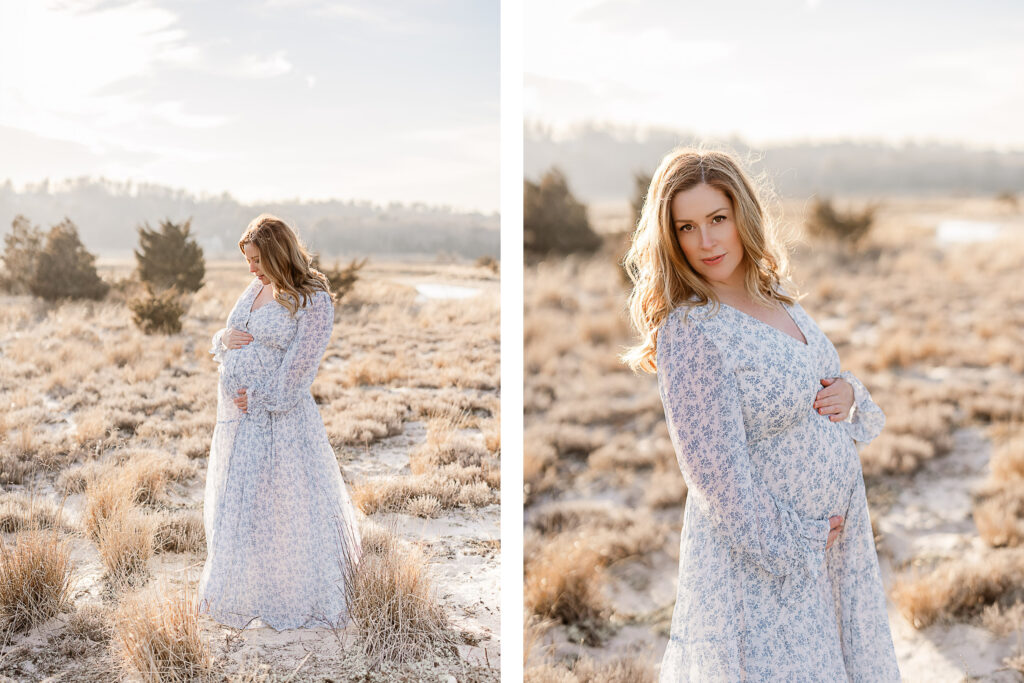 Light and natural maternity portraits by maternity photographer in Duxbury MA Christina Runnals