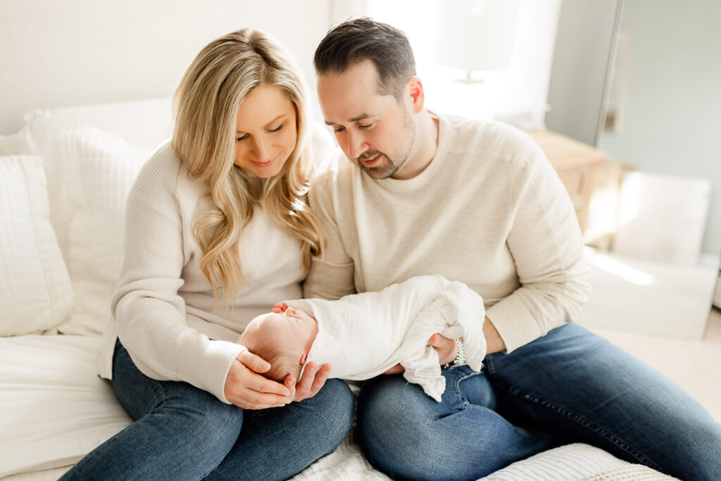 Logan's lifestyle newborn portraits by Pembroke Massachusetts newborn photographer Christina Runnals