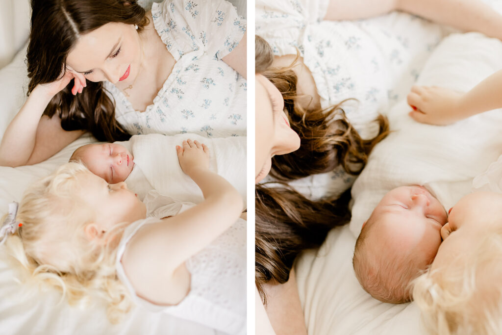 Lifestyle newborn photograph session by Christina Runnals, newborn photographer in Scituate MA