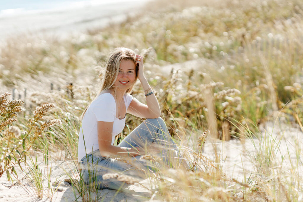 Senior portrait by Christina Runnals, luxury portrait photographer in Scituate MA