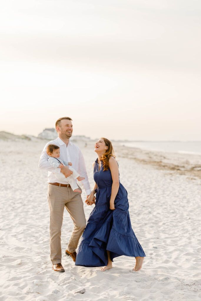Family portrait by Christina Runnals, luxury portrait photographer in Scituate MA