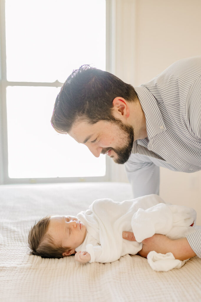 Sophia's lifestyle newborn portraits by Scituate MA newborn photographer Christina Runnals
