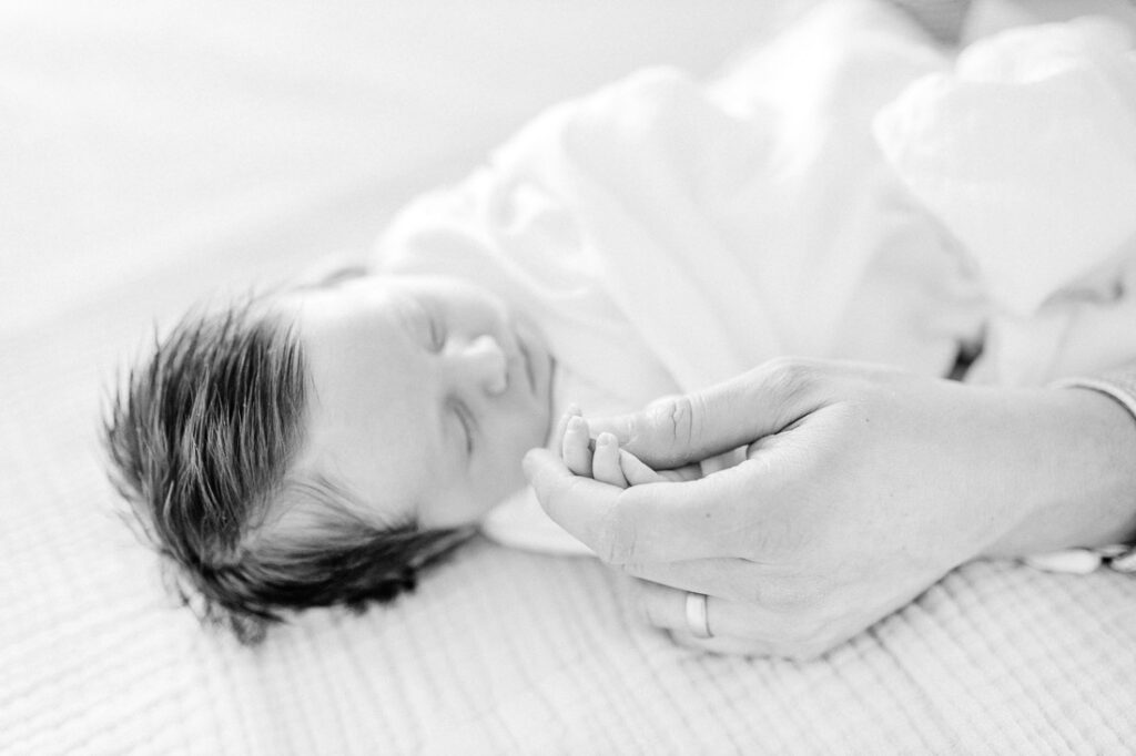Sophia's lifestyle newborn portraits by Scituate MA newborn photographer Christina Runnals